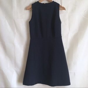 ANN TAYLOR | High Neck Pleated Career A Line Dress